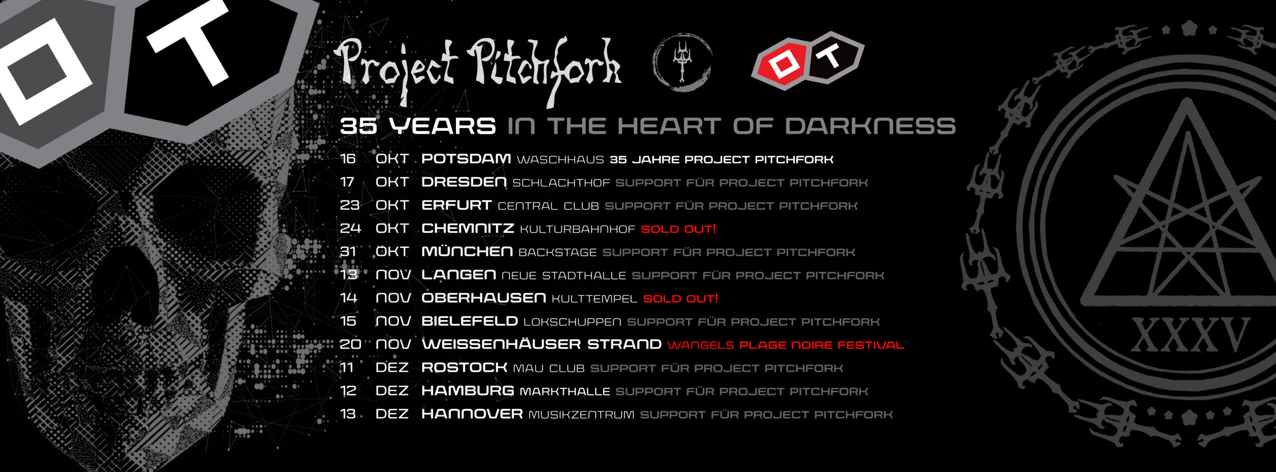 Oberer Totpunkt mit neuem Album auf Tour mit Project Pitchfork